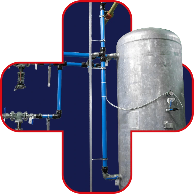 Perslucht installatie